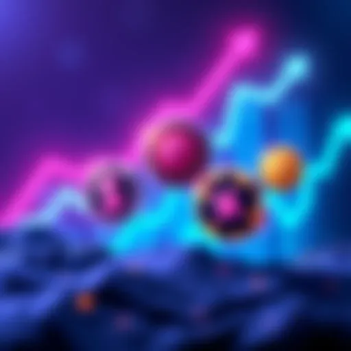 A graphic showing three highlighted cryptocurrencies: $TassHub, $WOLF DEX, and $LOOBY, with upward trends in the background.