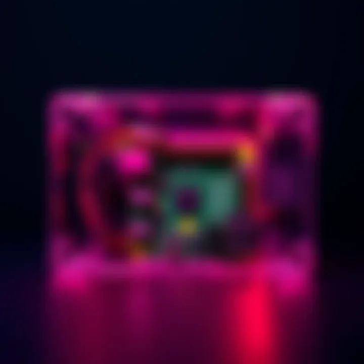 A custom 3D printed case designed to hold a Pi price tracker with electronic components visible inside.