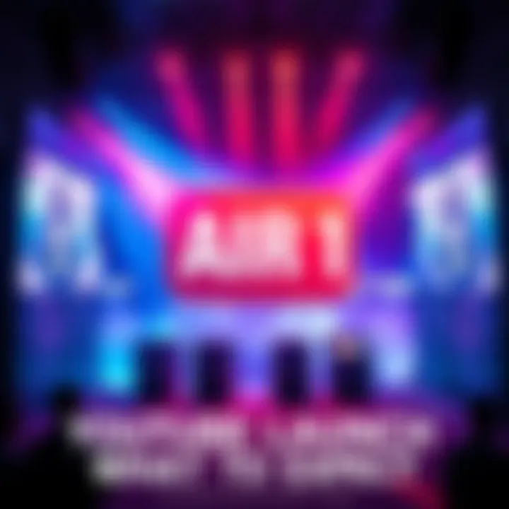 AIR 1 YouTube Launch A vibrant graphic announcing the launch of AIR 1's YouTube channel with eye-catching visuals