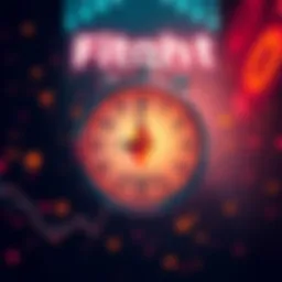 Graphic showing the announcement of FIGHT cryptocurrency listing on BitMart with a clock indicating the trading time.