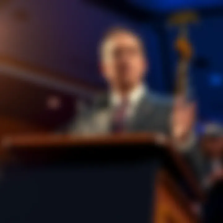 Adam Schiff addressing the media about his proposed bill to ban betting on war events