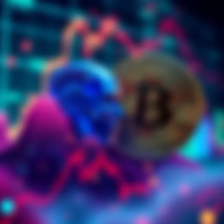 AI Growth vs Bitcoin A graphic showing rising AI stocks alongside a cautious Bitcoin symbol, illustrating market trends in 2026.