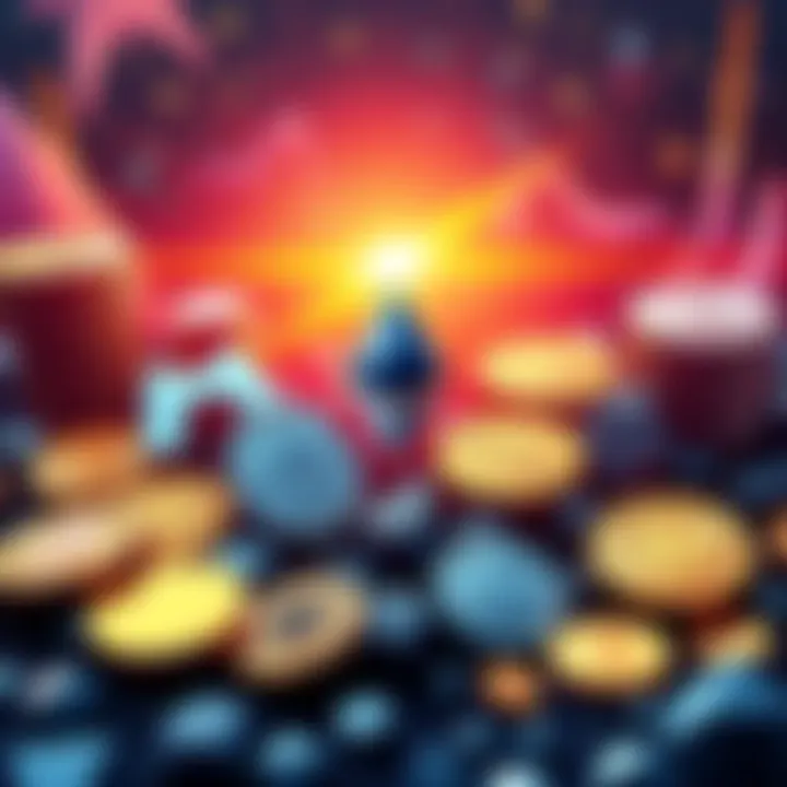 Visual comparison showing major altcoins like Ethereum, XRP, and Solana alongside popular meme coins, illustrating investment options in 2025.