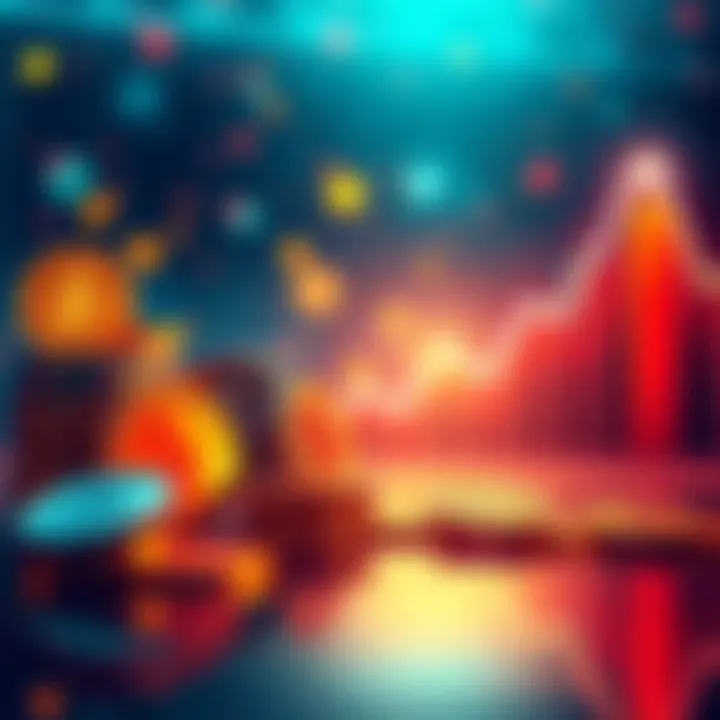 A digital illustration showing various altcoin symbols with an upward trend graph in the background, representing potential recovery in the crypto market.