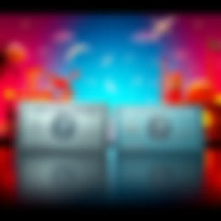 Two credit cards side by side with family travel icons in the background