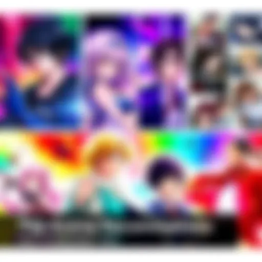 A colorful collage of scenes from To Your Eternity and Code Geass, showcasing characters in action and emotional moments.
