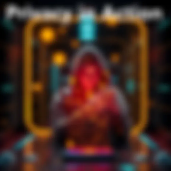 A user-focused design illustrating app security and privacy features for financial applications