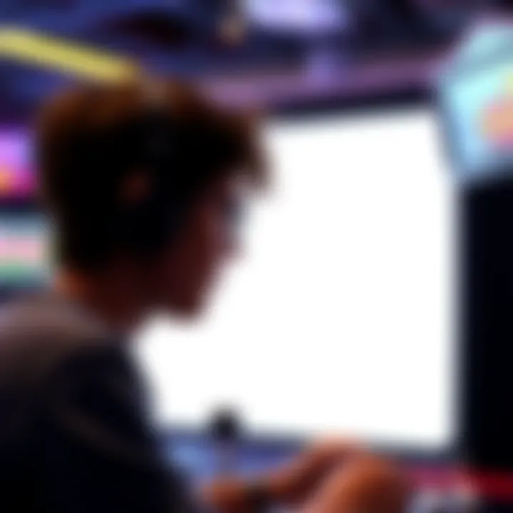A gamer looking at a blank screen where arcade games should be available, showing frustration over missing games