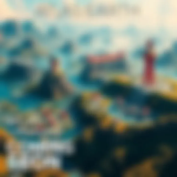 ATLAS:EARTH Landmarks Coming Soon A teaser image showcasing the new landmarks from ATLAS:EARTH, featuring a vibrant landscape with various structures and natural features.