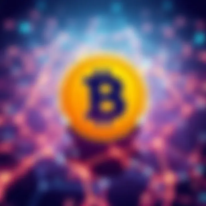 Illustration of the Backpack token $BP logo with the Solana blockchain background, symbolizing the launch in the cryptocurrency market.