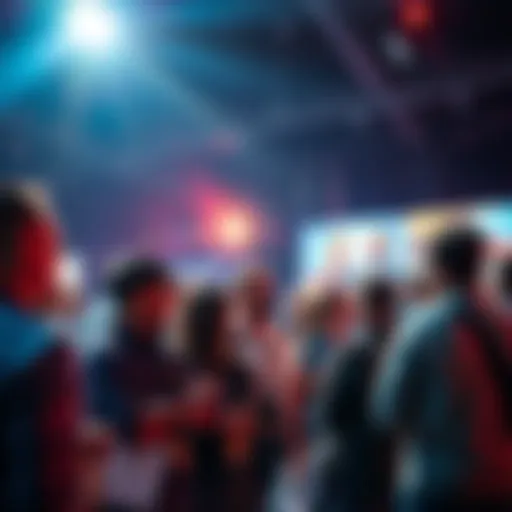 Group of people discussing BCH updates at an event