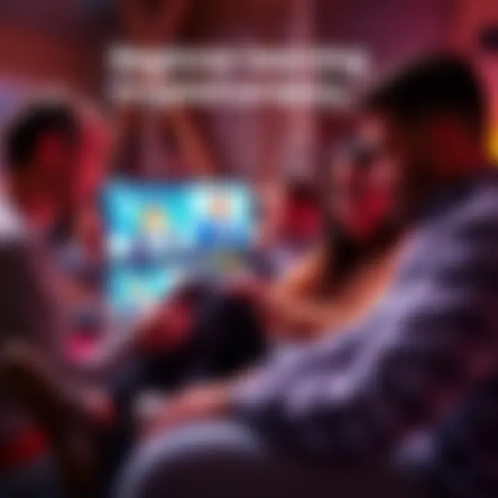 A group of beginners watching educational videos about cryptocurrency on laptops, with supportive community members discussing tips and tricks.