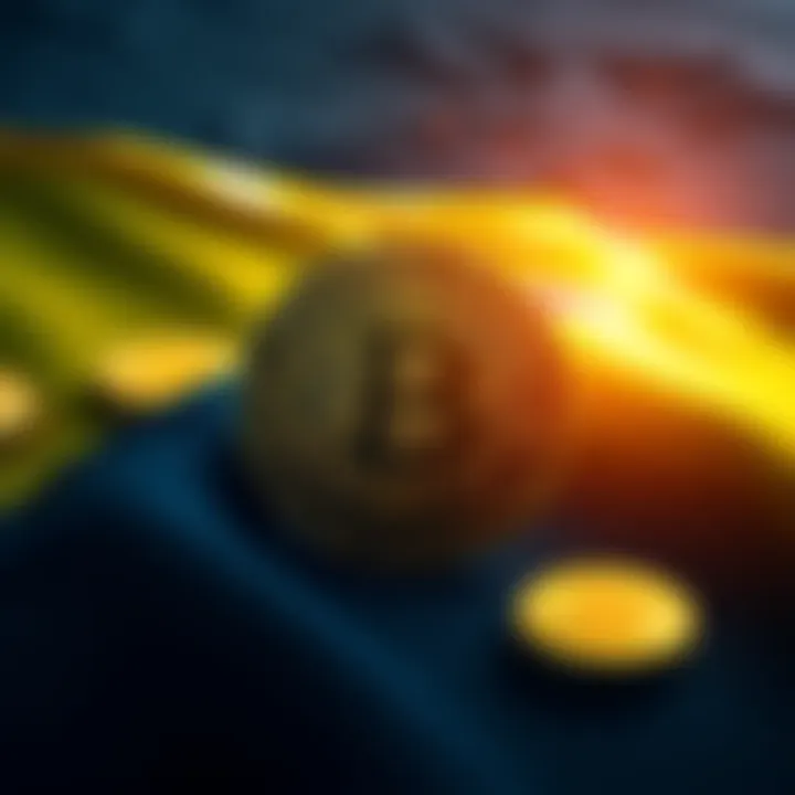 A graphic showing Bhutan's flag alongside Bitcoin symbols to represent the country selling Bitcoin worth $25 million.