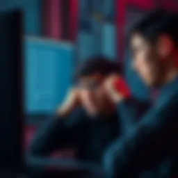 A Binance user shows frustration while looking at their computer screen filled with verification requests
