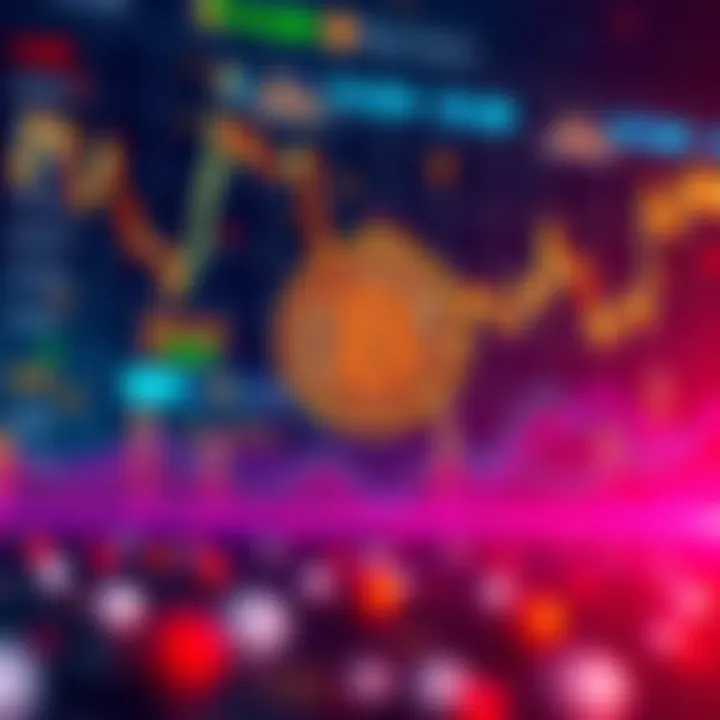Bitcoin and Altcoins Performance A chart showing Bitcoin's rising value compared to the stagnant prices of various altcoins