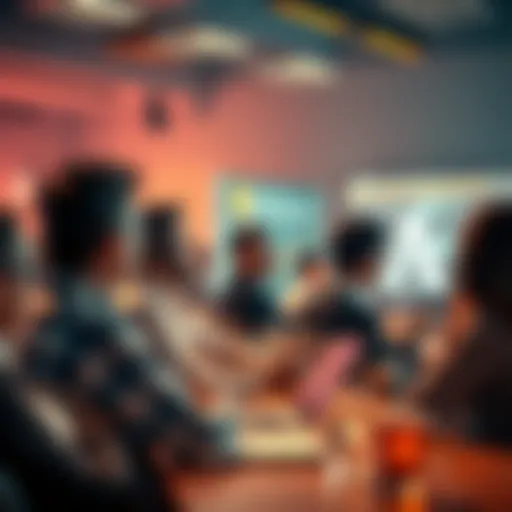 People engaging in a Bitcoin discussion, sharing insights and questions in a vibrant online forum.