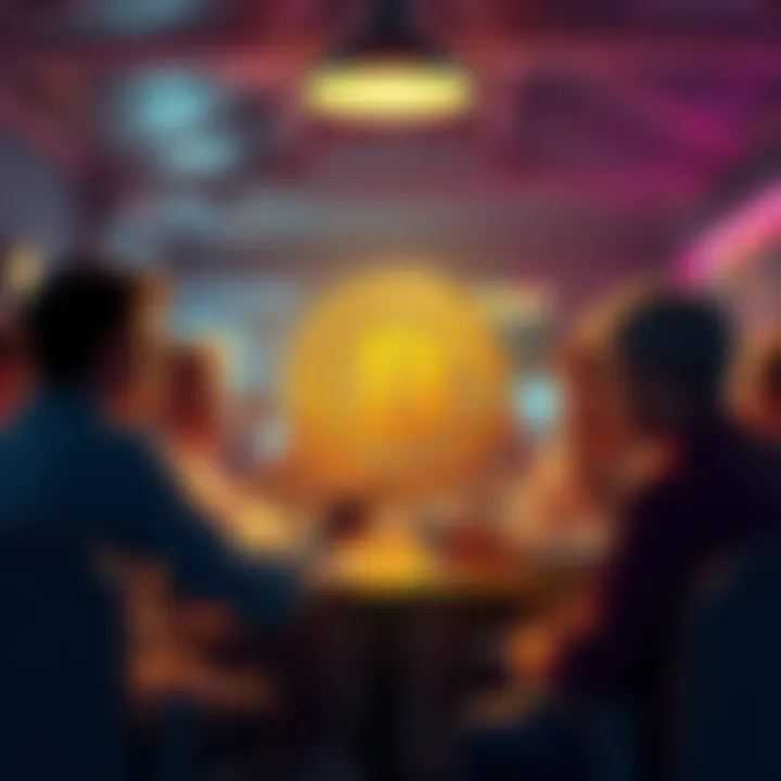 A group of people chatting about Bitcoin in a lively online discussion forum.
