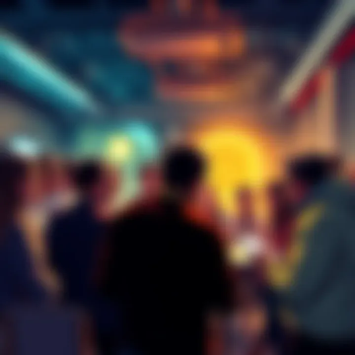 A group of people engaging in a conversation about Bitcoin, sharing ideas and questions.
