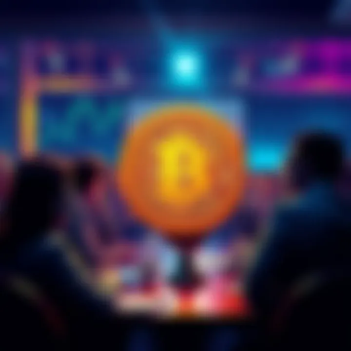 People engaging in a lively discussion about Bitcoin in a forum setting