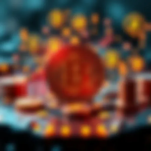 A visual representation of Bitcoin improvement proposals with icons symbolizing technology and currency growth