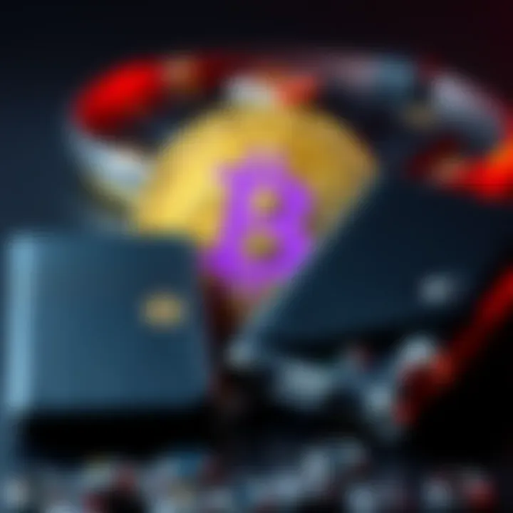 A representation of Bitcoin alongside a Ledger wallet, highlighting the issue of converting native BTC to nomic BTC