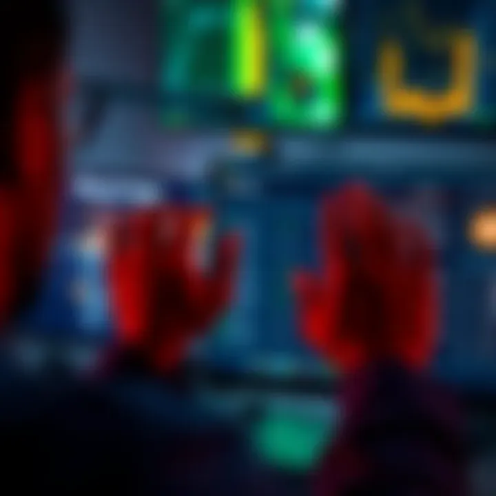 A person examining options for Bitcoin mining pools on a computer screen, comparing fees and rewards.