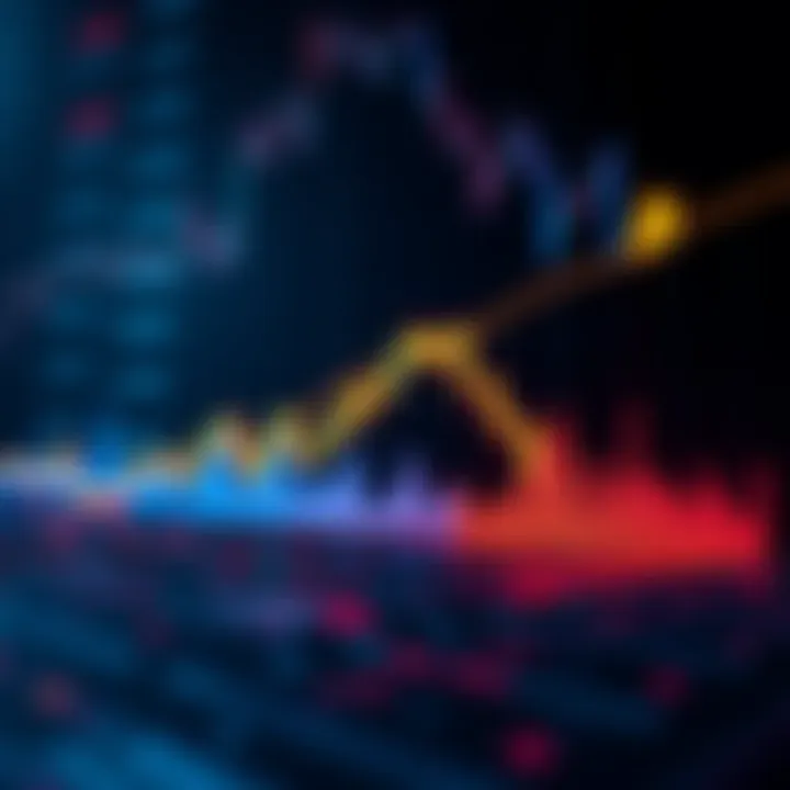A graph showing Bitcoin's price movement with a downward trend, indicating volatility and uncertainty in the market.