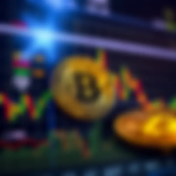 A chart showing Bitcoin's price fluctuations with indicators of fear and greed levels