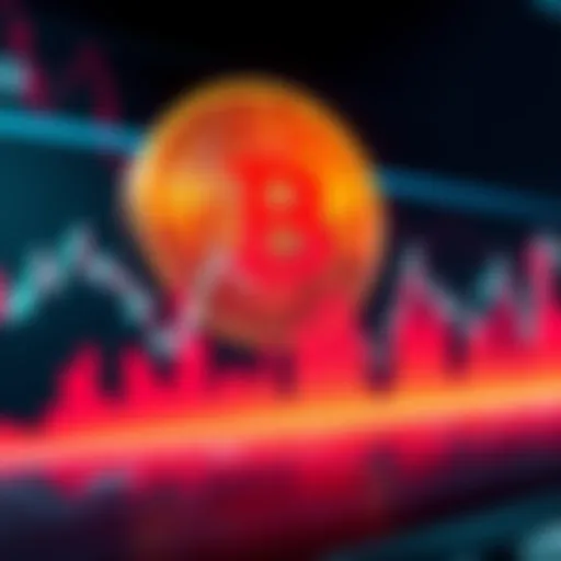 A chart showing Bitcoin's price fluctuations with a notable compression pattern, indicating potential future volatility.