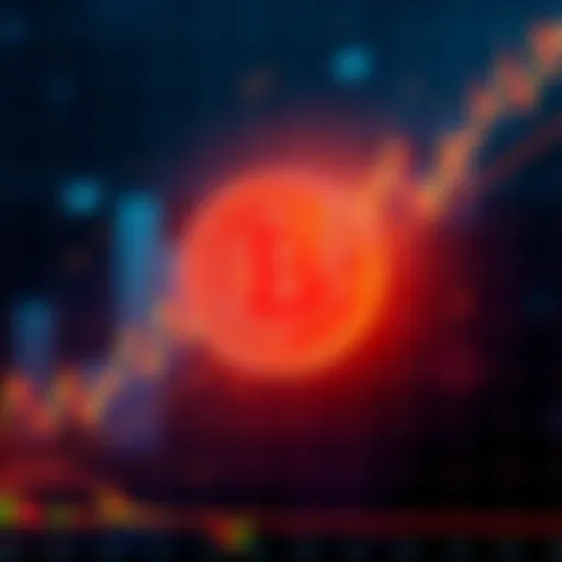 A chart displaying Bitcoin's drop from over 60K to approaching 50K, with a downward trend line
