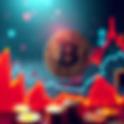 Visual representation of Bitcoin's price drop from $71K to $59K, showcasing a downward trend on a graph.