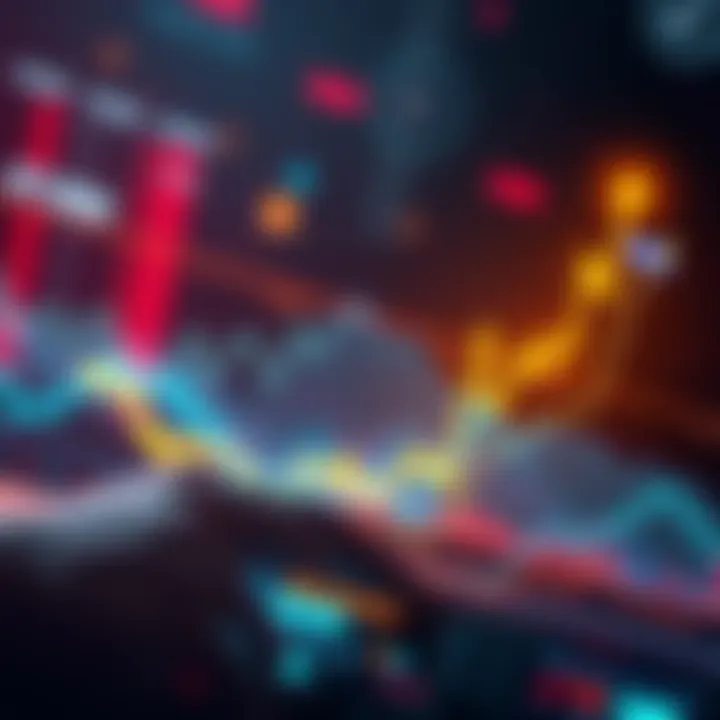 Bitcoin Price Surge A graph showing Bitcoin price rising to $60,000 during a market sell-off with indicators of potential decline to $50,000.