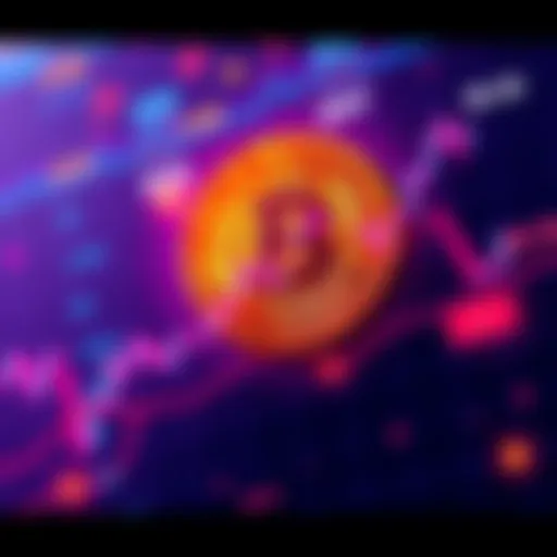 A graphical representation of Bitcoin's price chart showing a significant spike to 86,000, with market reaction indicators.