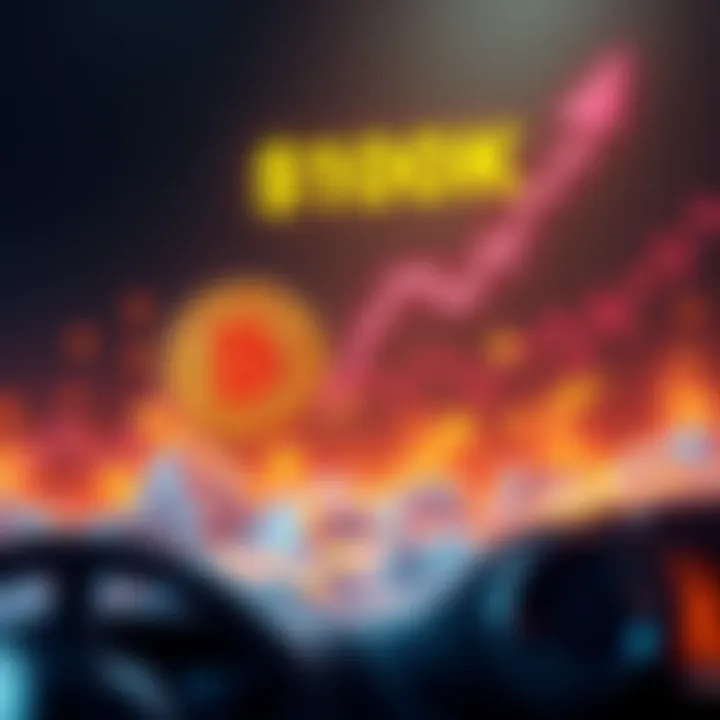 Graph showing Bitcoin's price trending upwards towards $100,000 with excitement among enthusiasts