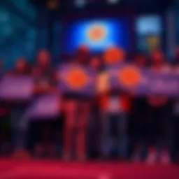 Group of Bitcoin supporters holding signs to promote calm during market fluctuations