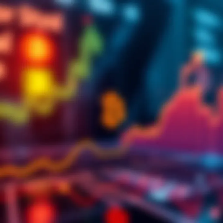 Graph showing a spike in Bitcoin purchases with a visual of a Bitcoin symbol and upward arrows