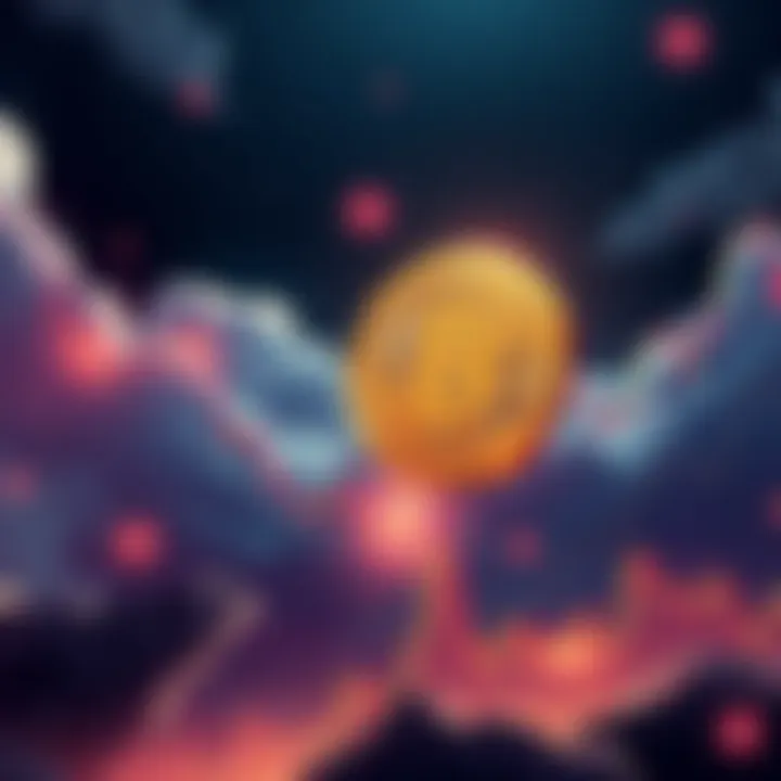 Bitcoin Market Surge A visualization of Bitcoin's upward trajectory impacting the cryptocurrency market