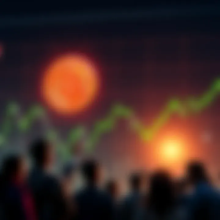 Bitcoin Value Fluctuation A graph showing Bitcoin's recent price drop with mixed reactions from people, discussing cryptocurrency investments.