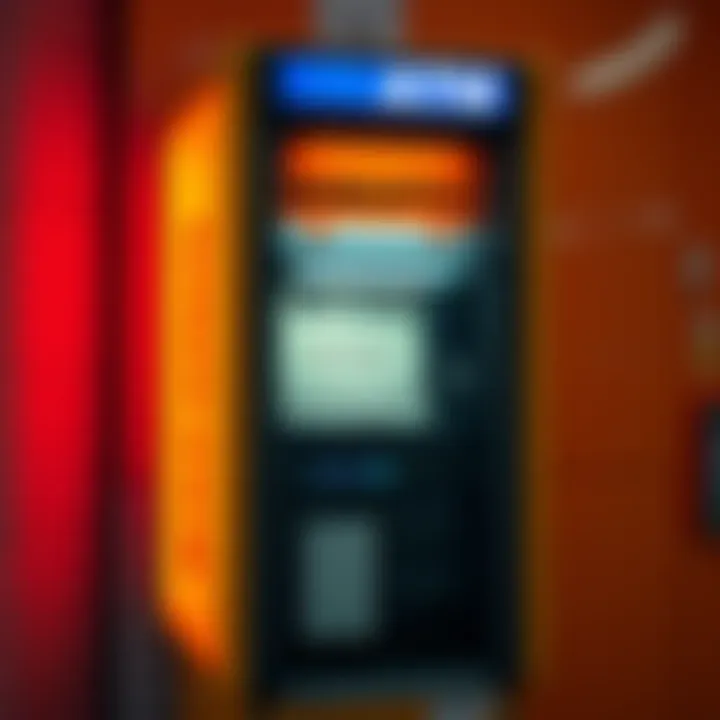 Bitcoin ATM bankruptcy news A Bitcoin ATM with a bankruptcy notice displayed, symbolizing the controversy surrounding its impact on the elderly and scams in cryptocurrency.