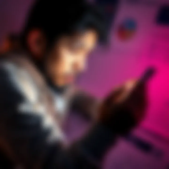 A worried person looking at Bitcoin charts on a phone, surrounded by financial documents without a retirement plan.