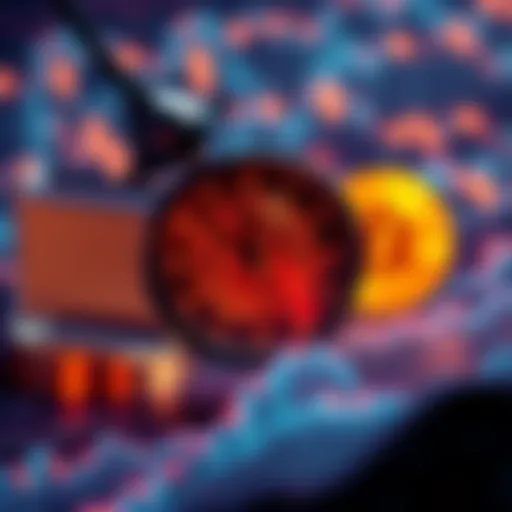 A visual representation of Bitcoin delays, featuring a clock showing over 60 minutes and Bitcoin symbols in the background.