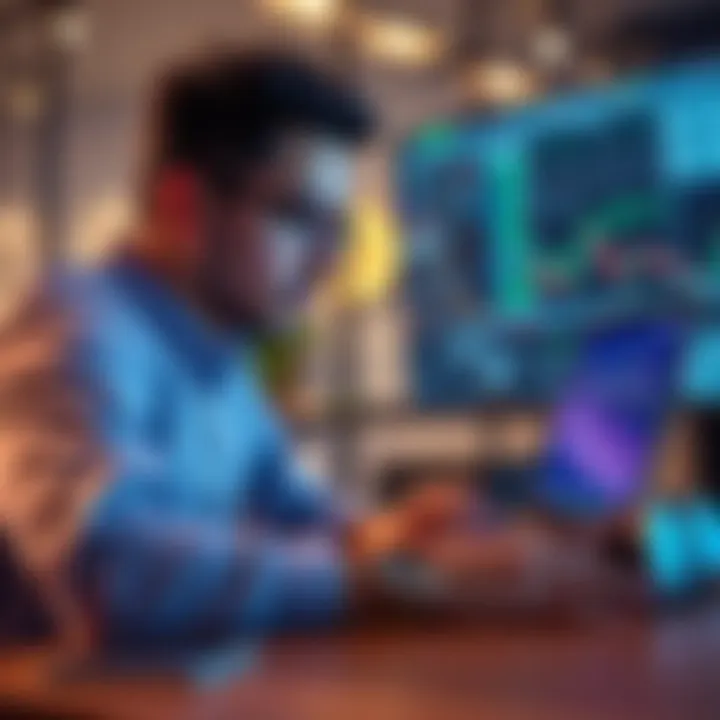 A person analyzing Bitcoin graphs and loan options on a laptop for liquidity strategies