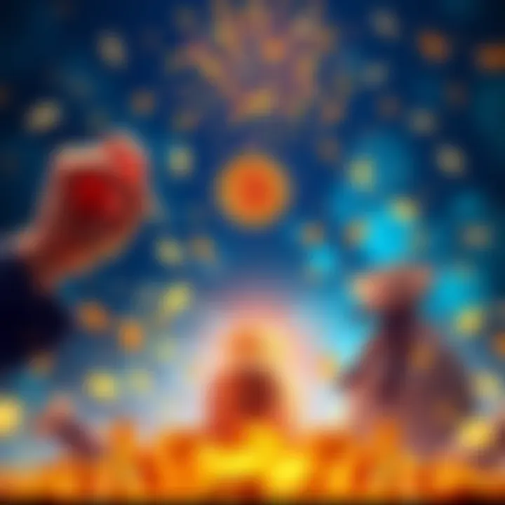 A person holding a Bitcoin in one hand while money bags surround them, symbolizing the clash between Bitcoin and traditional banking