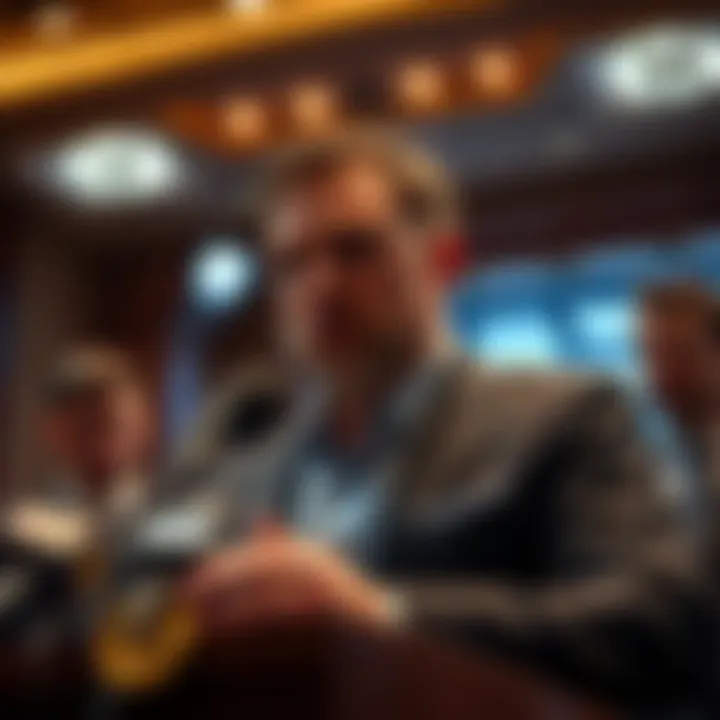 Bitcoin CEO at press conference Bitcoin CEO speaking at a press conference about lowering cryptocurrency prices for accessibility