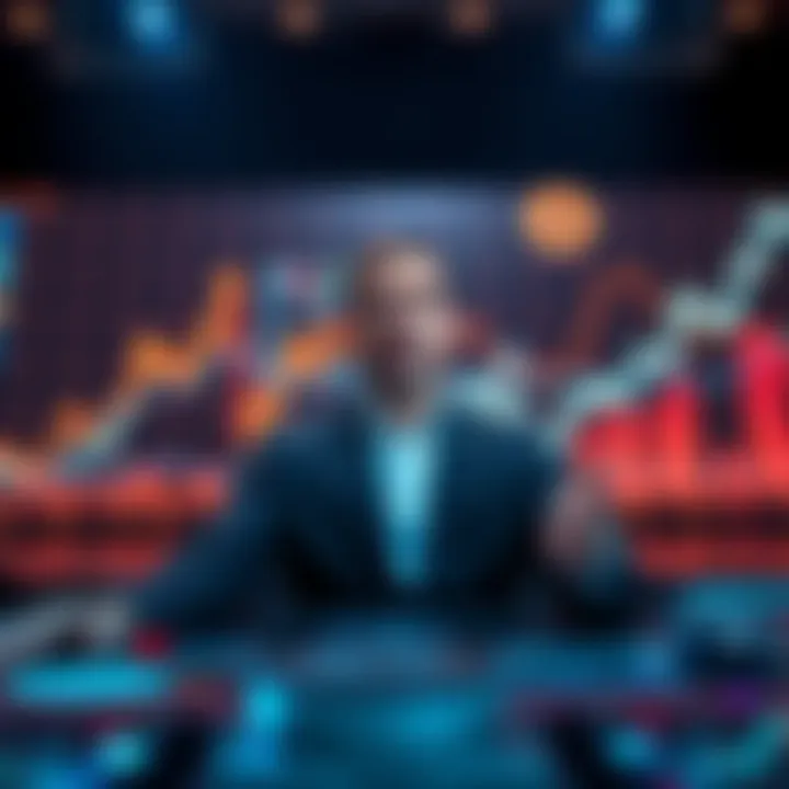 Bitcoin CEO speaking in a video, declaring the end of the bear market in cryptocurrency with charts showing upward trends in the background.