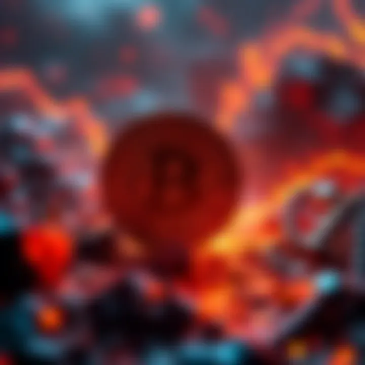 A digital representation of a Bitcoin clone impacting the cryptocurrency landscape.