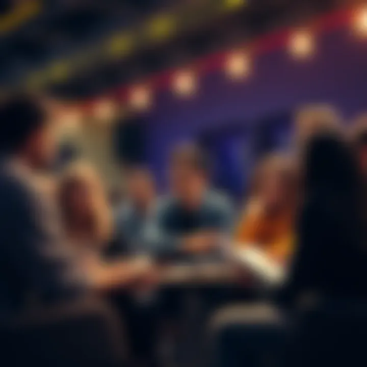 A diverse group of people discussing Bitcoin and sharing knowledge in a community setting.