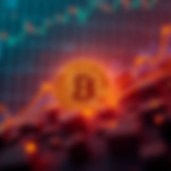 Graph showing Bitcoin ETF value dropping significantly, with a focus on BlackRock's large impact.