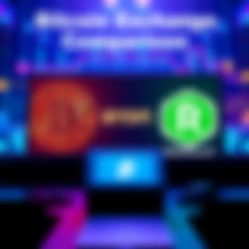 A visual comparison of Bitcoin exchanges, highlighting BYDFi, Strike, and Robinhood with their logos and key features.