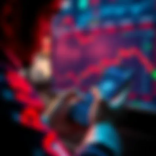 A person using a smartphone to check Bitcoin prices on an exchange app, showing the process of selling cryptocurrency